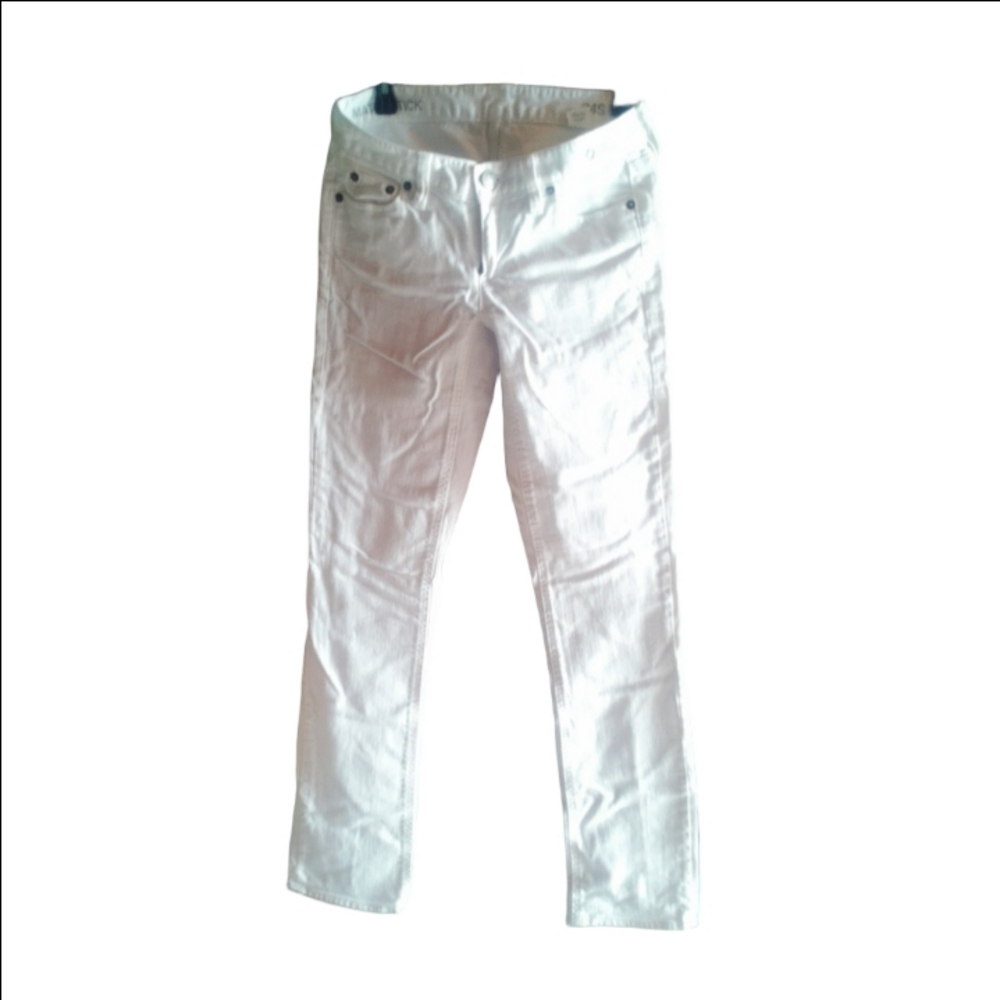 MATCHSTICK J. CREW White Straight-Leg Jeans